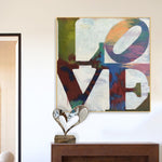 Gran pintura abstracta original Amor Arte Pareja Romántica Arte de pared | FALL IN LOVE