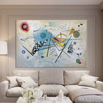 Figuras geométricas expresionistas de estilo Kandinsky de arte abstracto de formas coloridas para decoración de habitaciones | FIGURE AGILITY