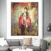 Chica abstracta original pintura creativa hoja de oro pinturas sobre lienzo chica | EASTERN DREAMS