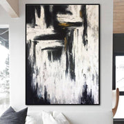 Abstract painting in Black and White | STREET VIEW - Trend Gallery Art | Original Abstract Paintings