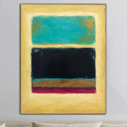 Pintura de Mark Rothko, lienzo abstracto colorido Original, pinturas modernas sobre lienzo, estilo acrílico Rothko, bellas artes | MYSTERIOUS LINES