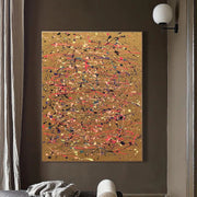 Pinturas originales de estilo Jackson Pollock sobre lienzo Arte expresionista Pintura hecha a mano Resumen Bellas artes texturizadas | WILD REACTION