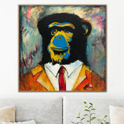 Pinturas abstractas de monos en lienzo, arte de pared de chimpancé, pintura de arte Pop, pintura de Graffiti callejero, arte de pared, pintura de retrato de Animal abstracto | MONKEY BUSINESS