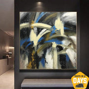 Enorme obra de arte colorida abstracta original pintura contemporánea abstracta sobre lienzo arte acrílico moderno | FLOWER SOUL 40"x40"