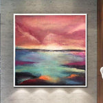 Pintura original del mar Paisaje colorido Pintura acrílica Pintura extremadamente única Paisaje abstracto | MAGICAL DREAM