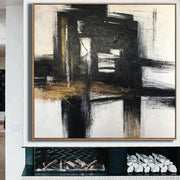 Original Abstract Oil Painting Black And White Artwork Modern Franz Kline style Black And White Painting | ALTERING REALITY - Trend Gallery Art | Original Abstract Paintings