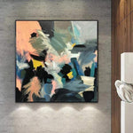 Pinturas coloridas abstractas de gran tamaño sobre lienzo Arte de pared moderno Decoración de pared única | SPRING OF YOUTH