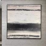 Pintura abstracta Pintura gris Original Arte de pared único Gran Resumen | ROAD CANVAS
